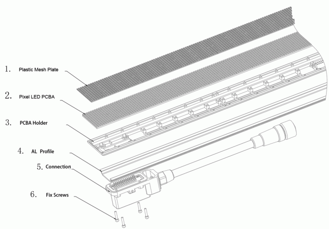 Led Screen Edge Joint IP67 Flexible Led Display Module Aluminum Thin Flexible Led Screen