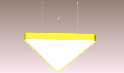 6500lm Triangle Panel Lights Suspension Led Panel Ceiling Lights