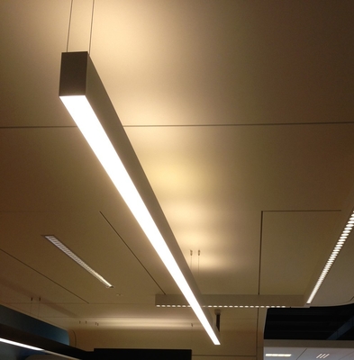 Customized Aluminum Black Linear Pendant Light Indoor Linear Led Pendant