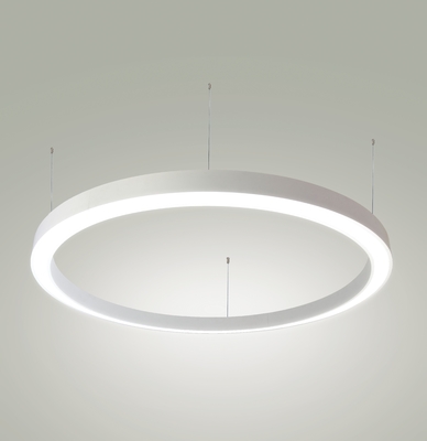 2700K-3500K Hanging Circle Led Light 27994lm Linear Suspension Lighting