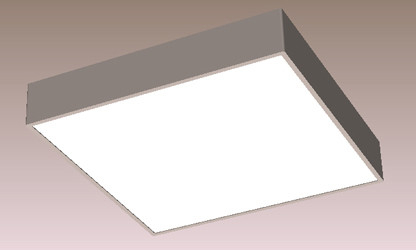 Square Rectangle DALI Dimmable LED Panel Light 40W 50W 60W 80-90LM/W
