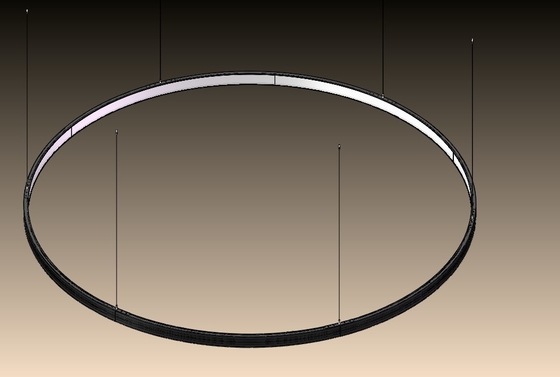 CR1200X75mm 3 Ring Led Pendant Light 5800lm Circle Pendant Lamp