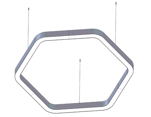 Hexagon Led Linear Light Customized LED Light For Shopping Mall