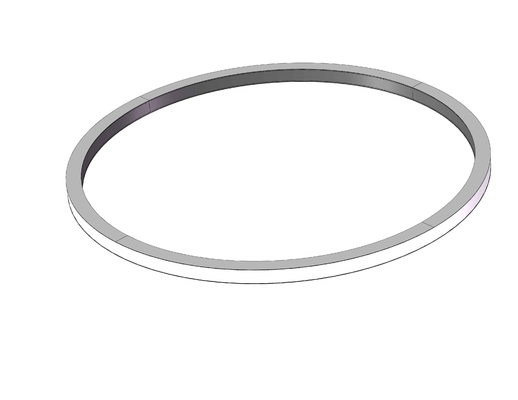 Outside Led Suspended Ring Pendant CR120X90mm Linear Lighting Fixtures
