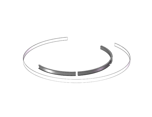 Outside Led Suspended Ring Pendant CR120X90mm Linear Lighting Fixtures