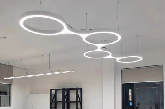 Aluminium Led Circle Pendant Light SMD5630 Hanging Circle Led Light