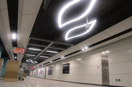 SMD5630 Led Ring Pendant Ceiling Light 27994lm IP20 Custom Made