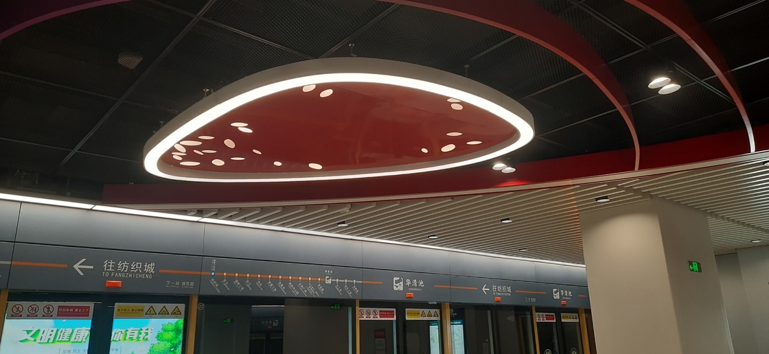 Irregular Figure Type Led Ring Ceiling Lights 260W Circle Led Hanging Light