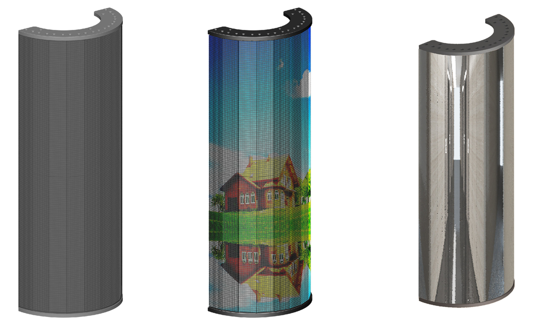 IP67 Flexible Led Display Module Aluminum Thin Flexible Led Screen