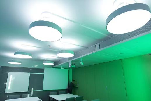 Aluminium Pendant Round Led Panel Light IP20 Round Flat Panel Led Lights 1