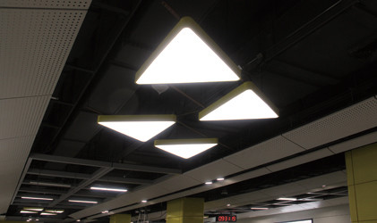 15W-60W Triangle LED Panel Light Warm White Dimming Led Panels 2